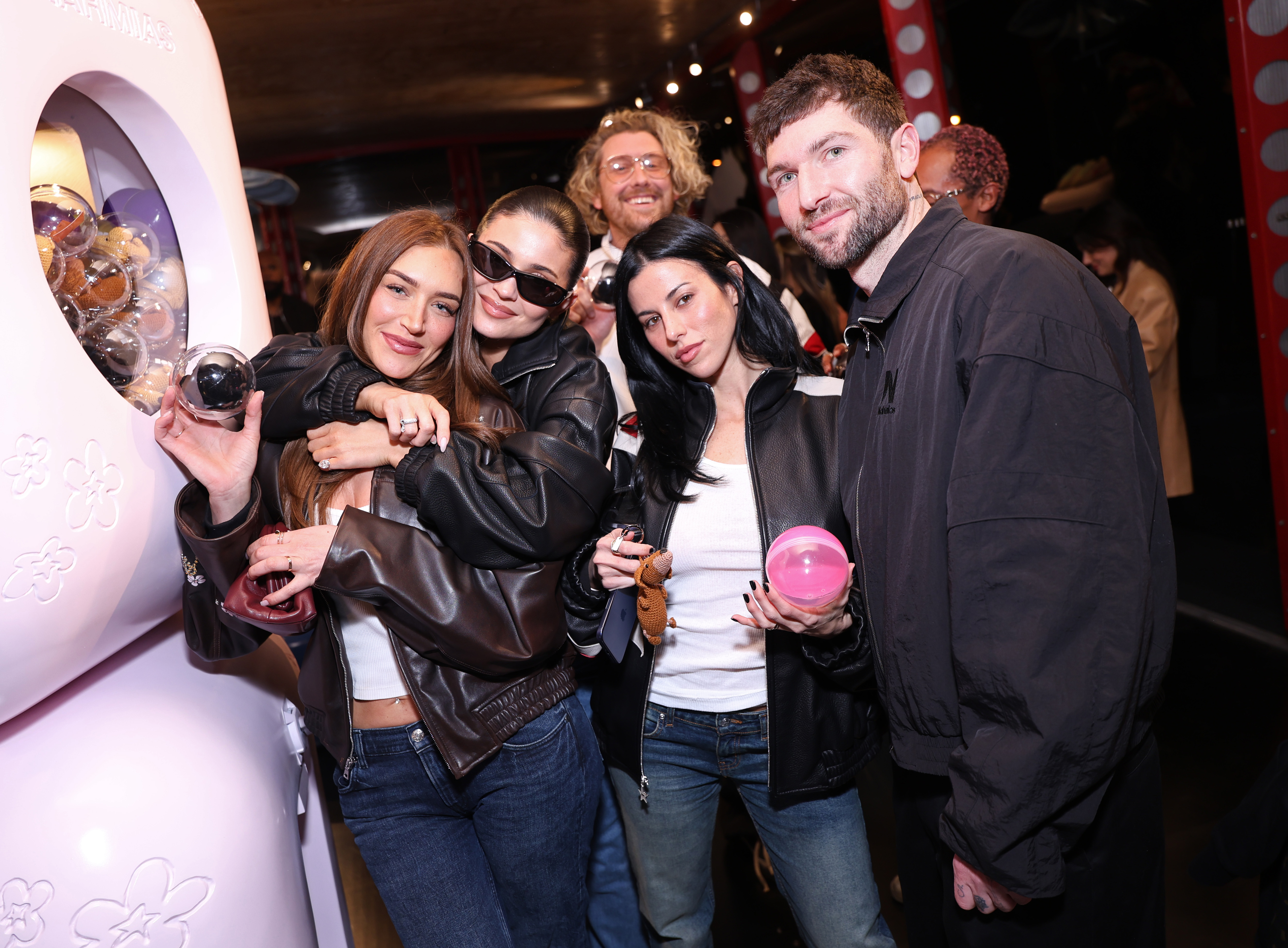 Anastasia Karanikolaou, Kylie Jenner, Zack Ashley, Victoria Villarroel and Doni Nahmias at the Nahmias x Maxfield Host Pop Up Event held at Maxfield on February 12, 2026 in Los Angeles, California. | Source: Getty Images