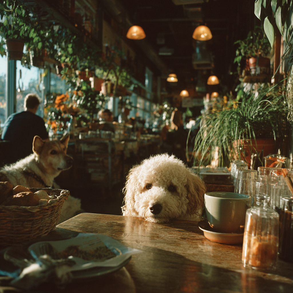 A dog café | Source: Midjourney