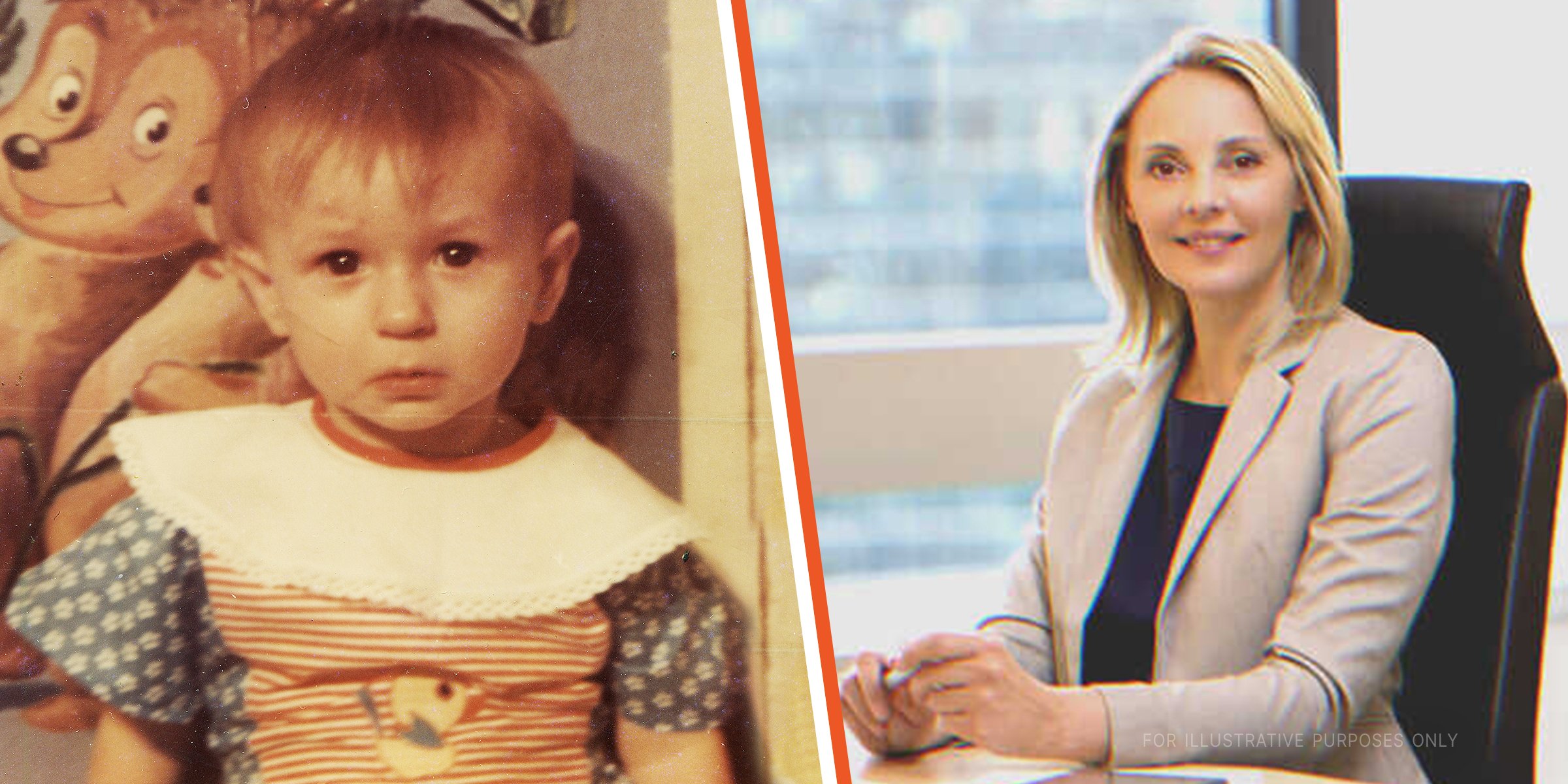 A collage of a child and a woman | Source: Shutterstock