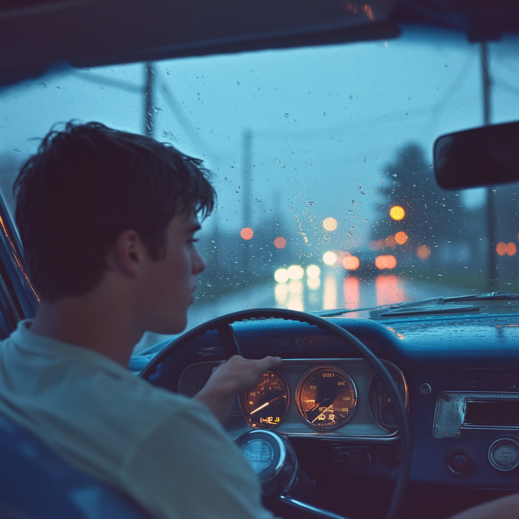 A determined man driving | Source: Midjourney