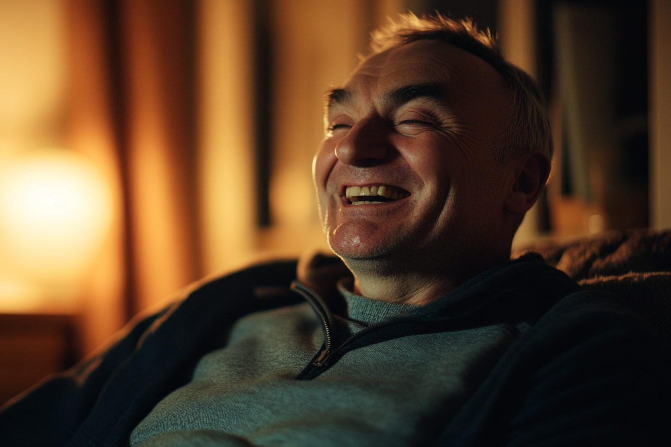 A man laughing | Source: Midjourney