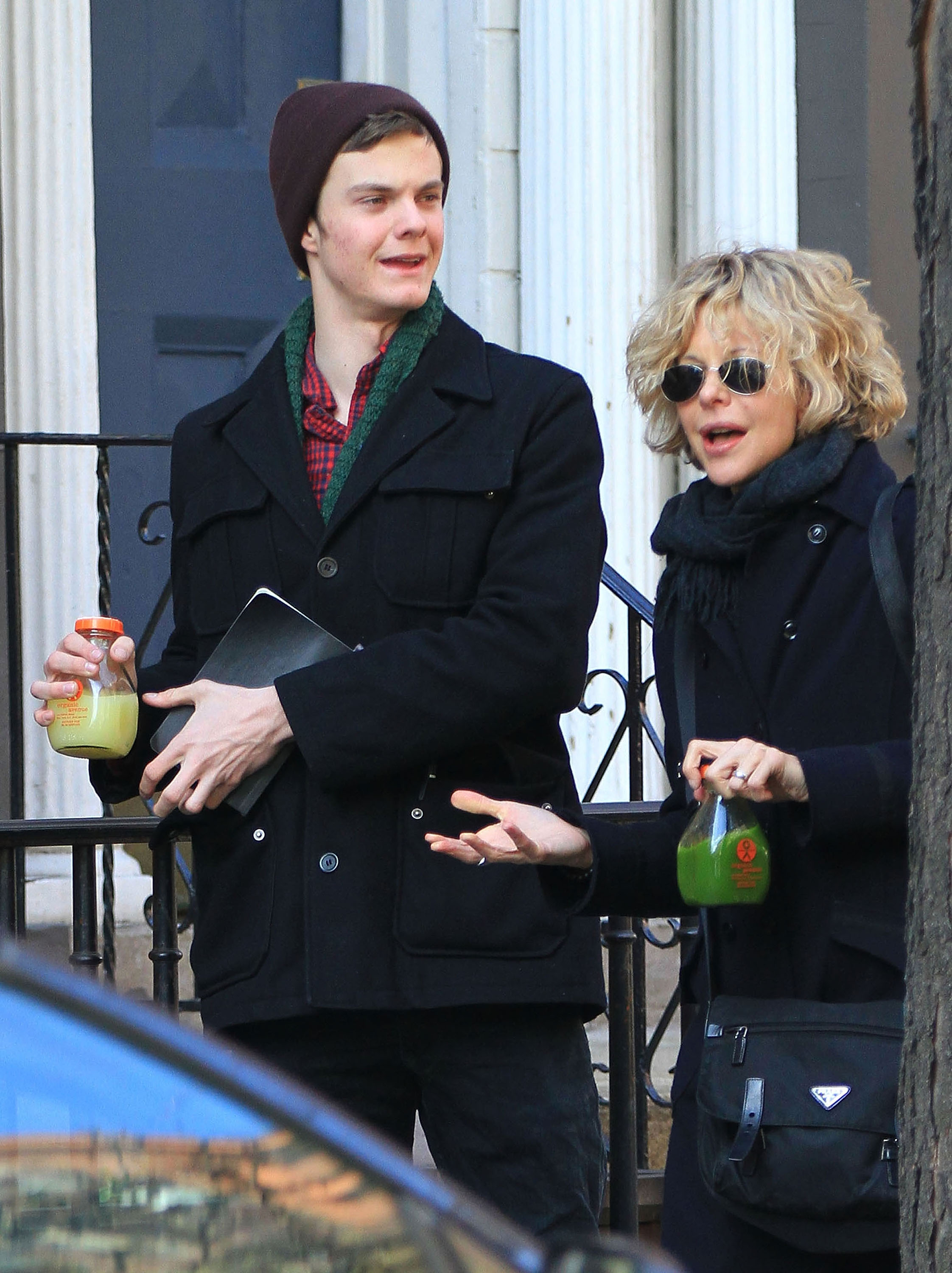 Meg Ryan and her son Jack Henry Quaid are seen on March 28, 2011 in New York City. | Source: Getty Images