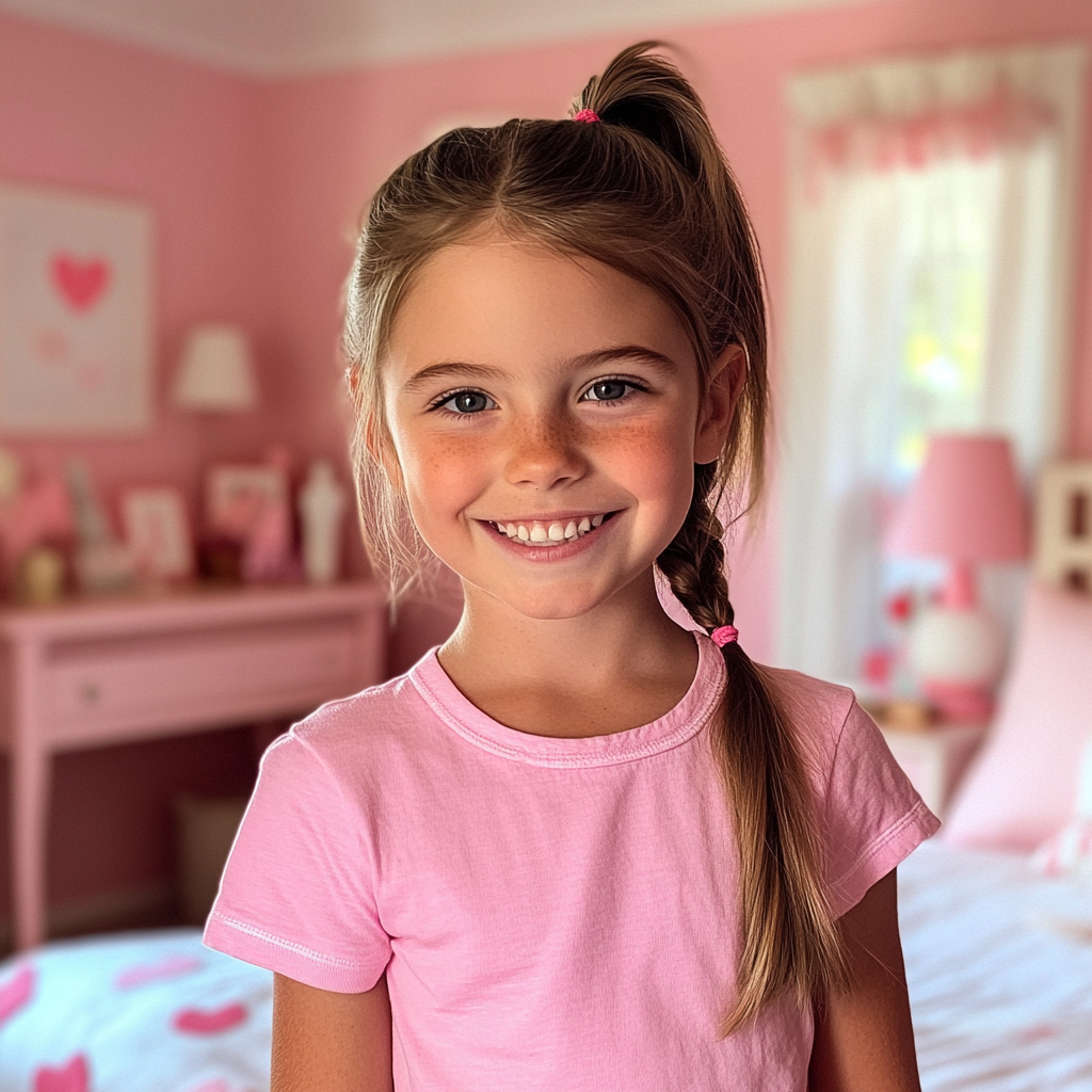 A smiling little girl | Source: Midjourney
