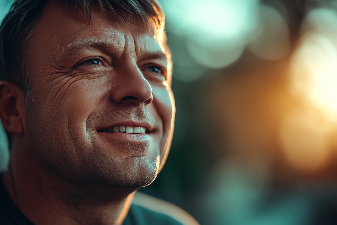 A man smiling | Source: Midjourney