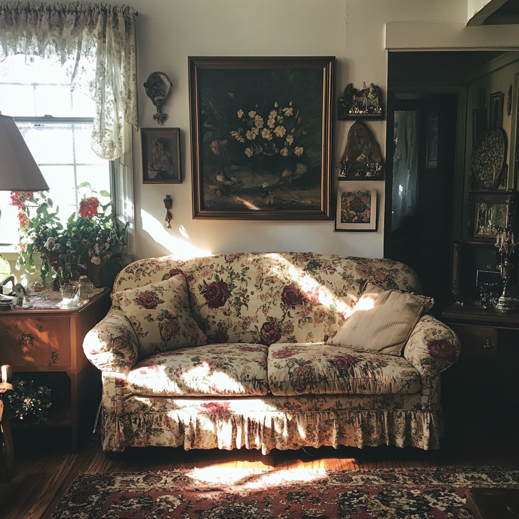 A grandmother's living room | Source: Midjourney