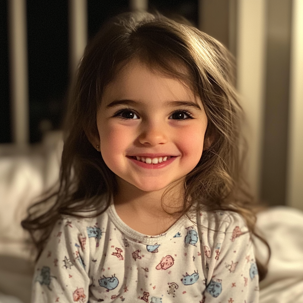 A smiling little girl | Source: Midjourney