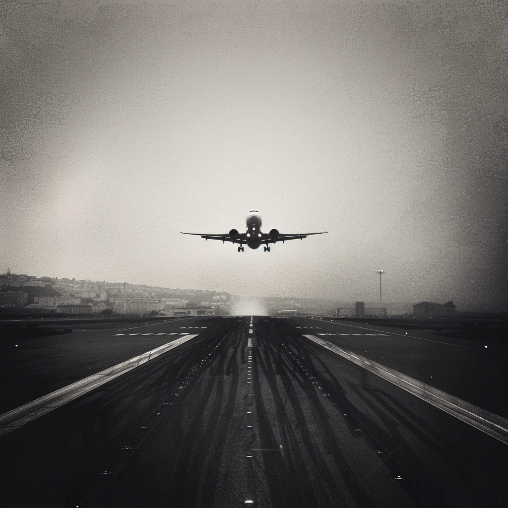 A plane taking off | Source: Midjourney