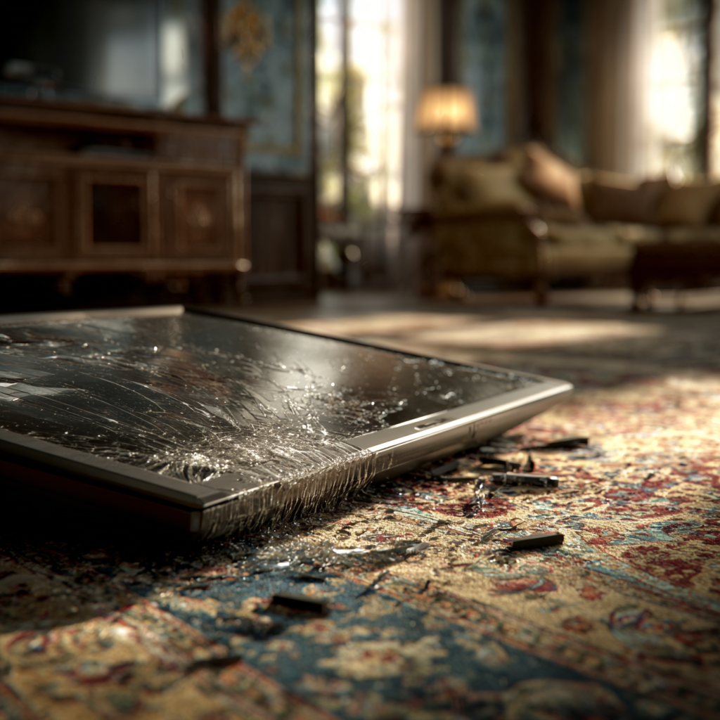 Uszkodzony telewizor | Źródło: Midjourney