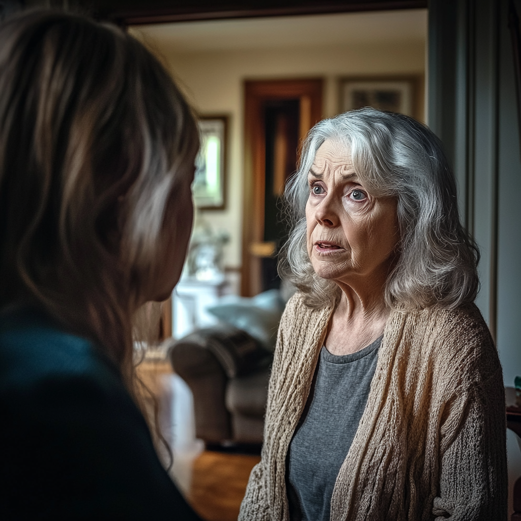 Senior woman talking to her daughter in law | Source: Midjourney