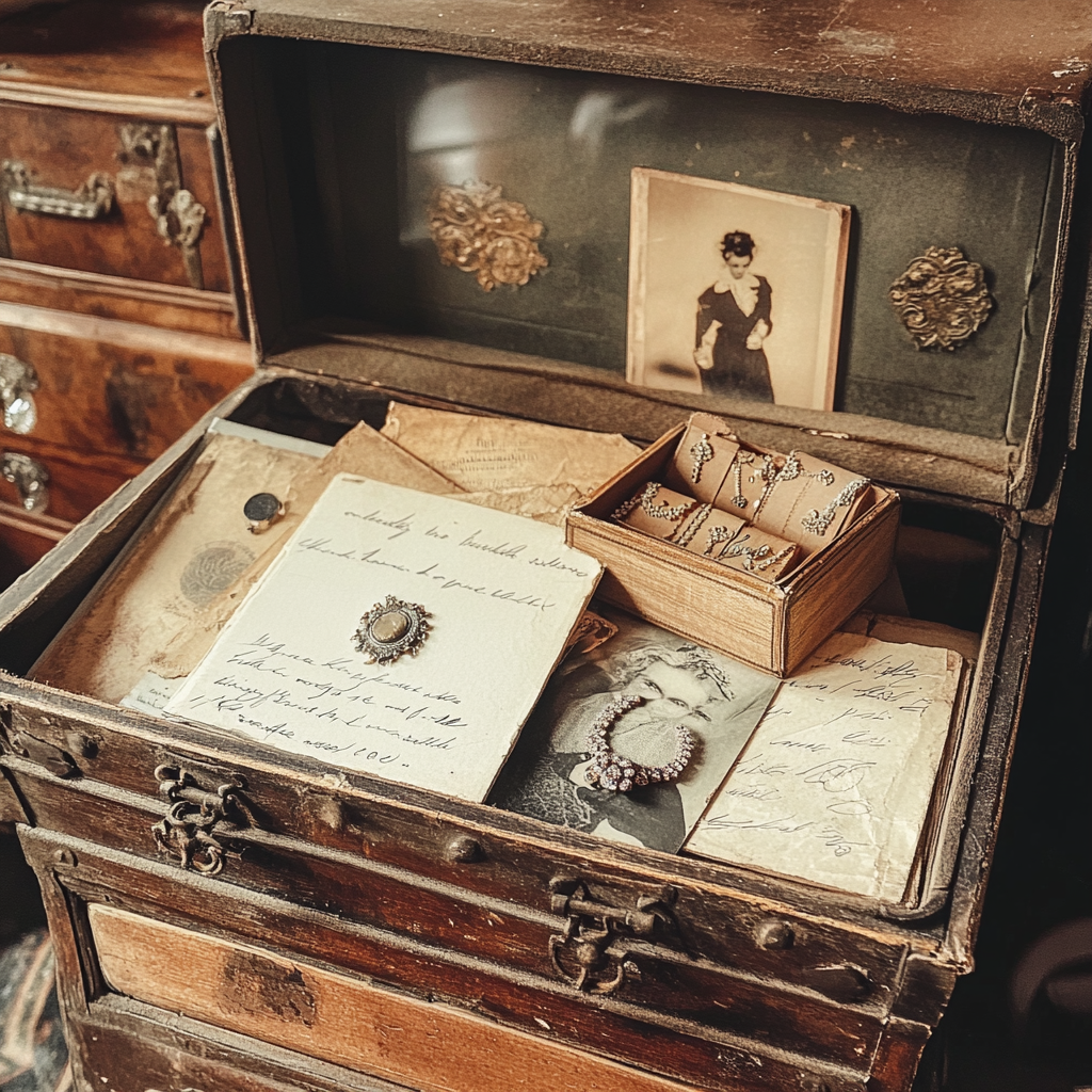 A wooden box with letters | Source: Midjourney