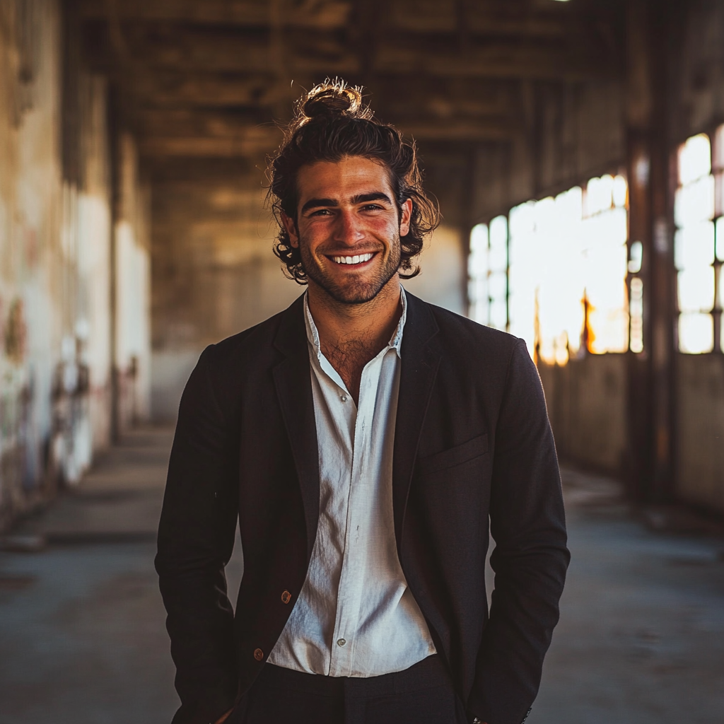 A smiling groom | Source: Midjourney