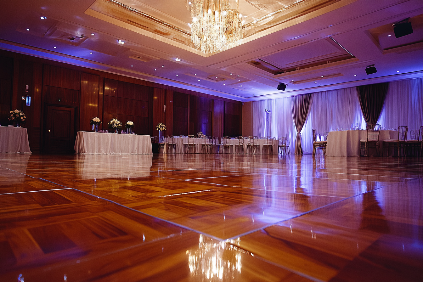 The dancefloor at a reception venue | Source: Midjourney