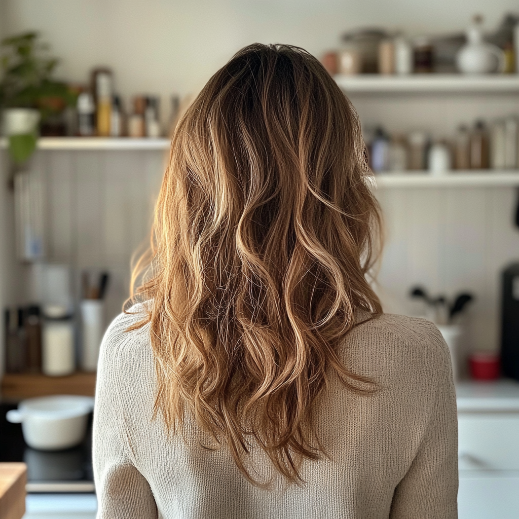 A woman standing in a kitchen | Source: Midjourney