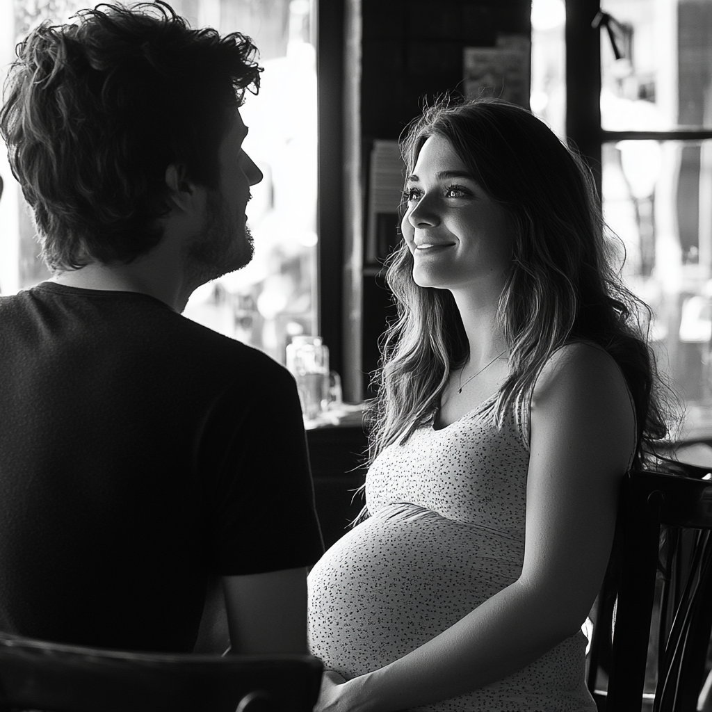 A pregnant woman on a date ⏐ Source: Midjourney