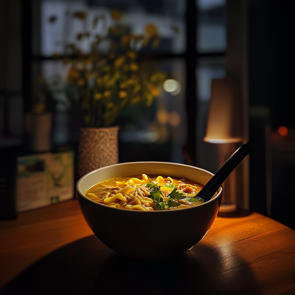 A bowl of soup | Source: Midjourney