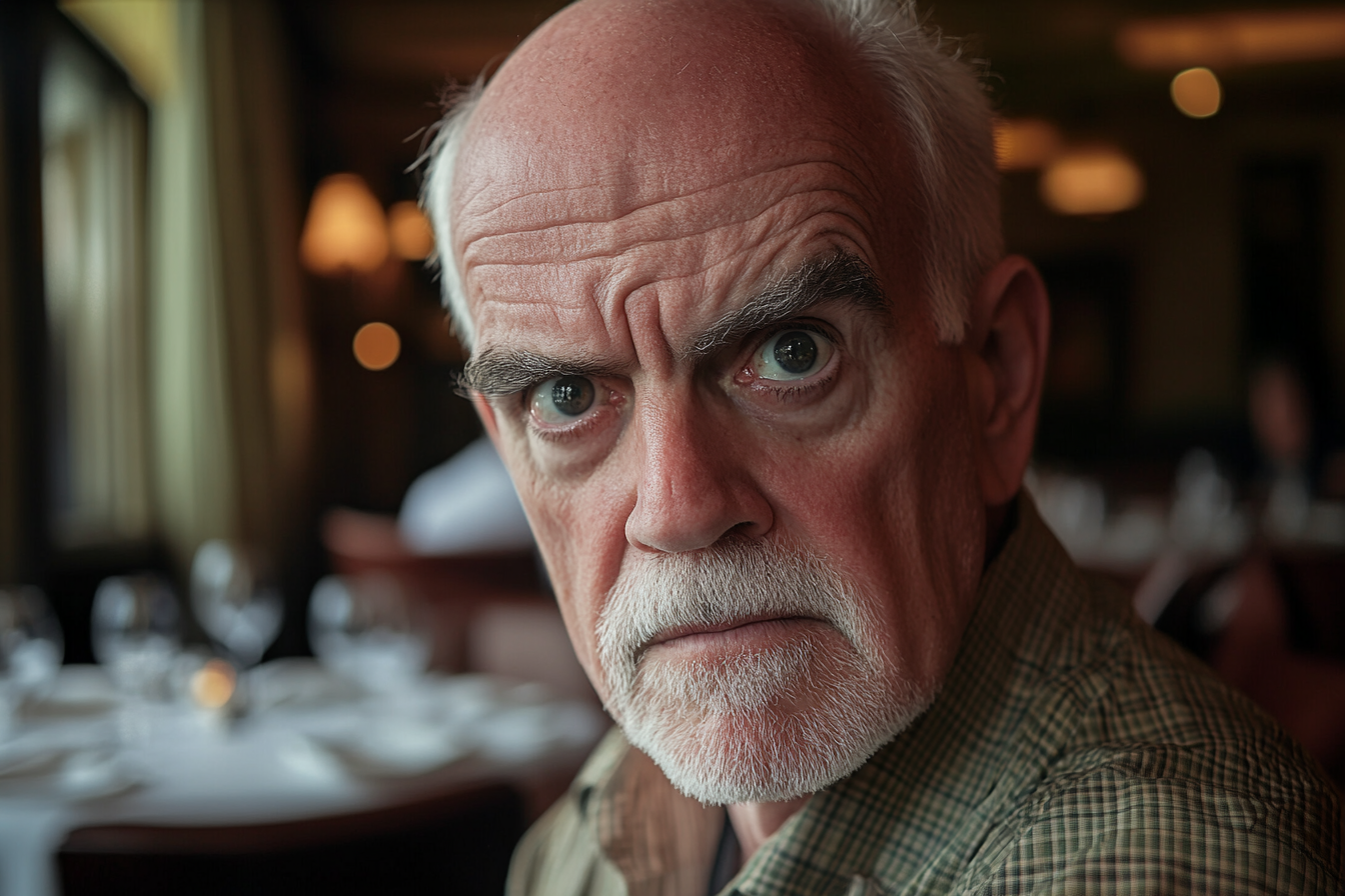 A displeased elderly man | Source: Midjourney