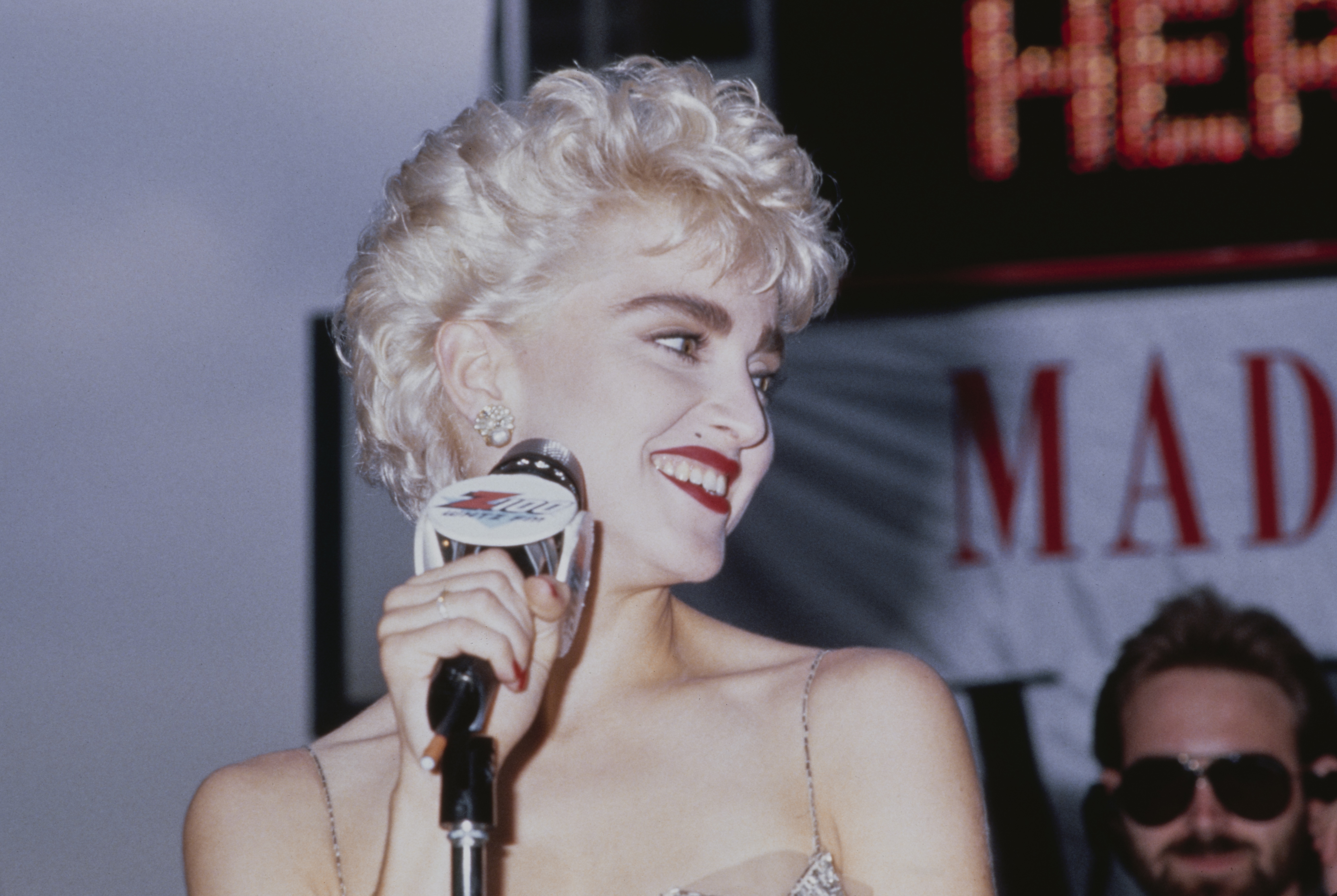 Madonna at the premiere of the film “Who's That Girl?” in New York City on August 6, 1987. | Source: Getty Images
