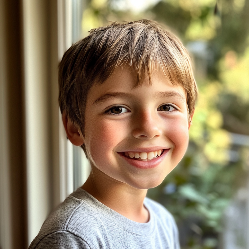 A smiling little boy | Source: Midjourney