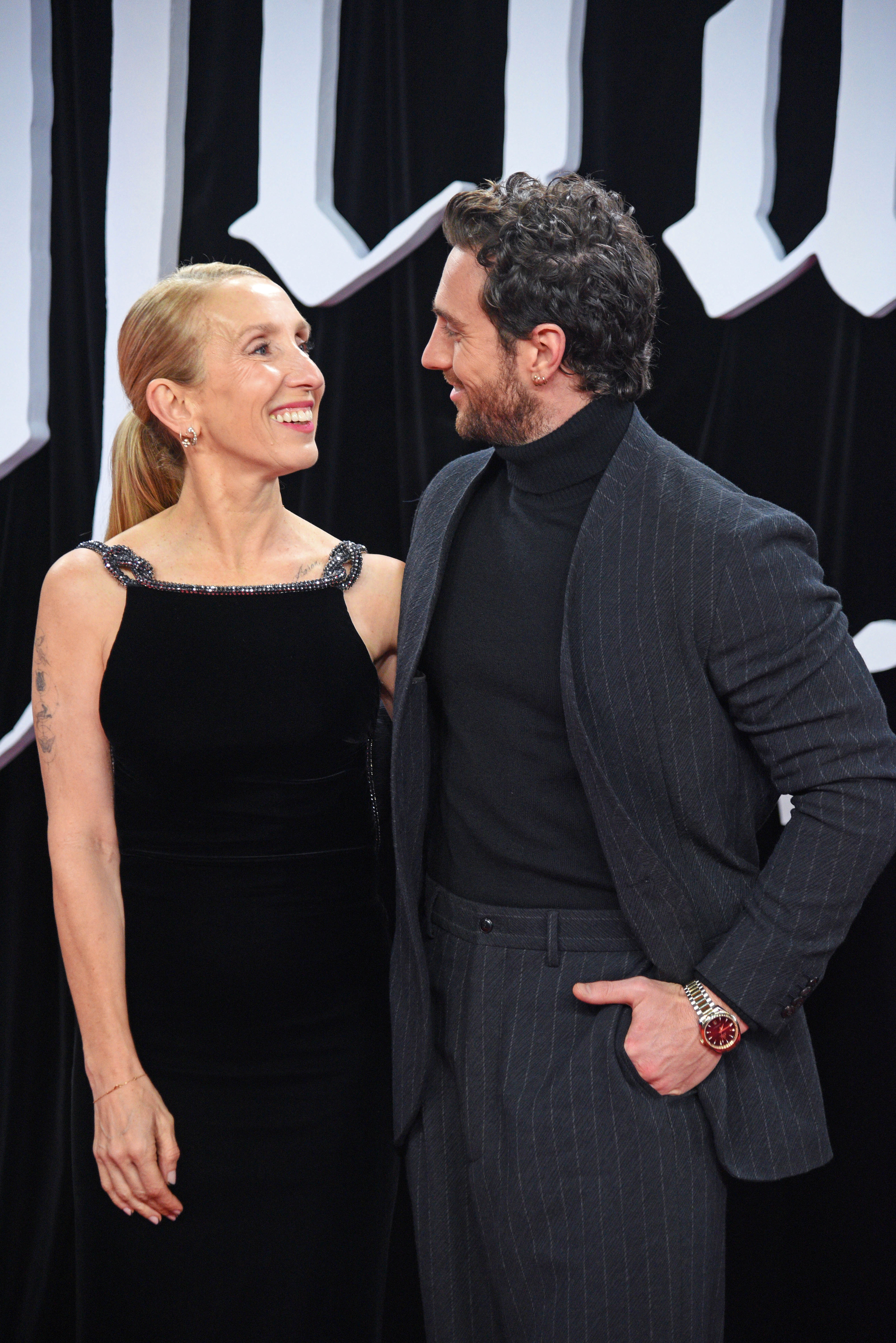 Sam and Aaron Taylor-Johnson at the "Nosferatu" world premiere at Zoo Palast on December 2, 2024, in Berlin, Germany. | Source: Getty Images
