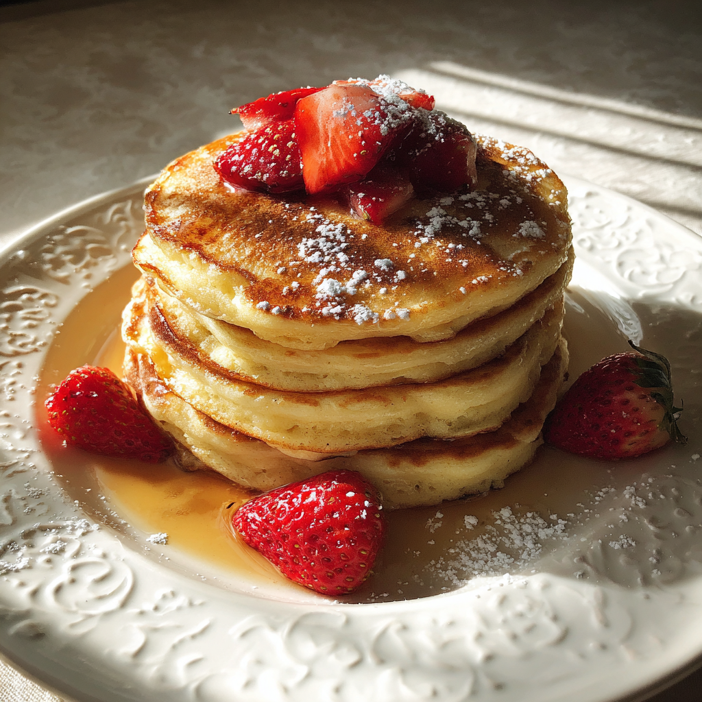 A stack of pancakes | Source: Midjourney