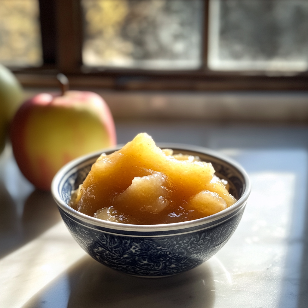 A bowl of applesauce | Source: Midjourney