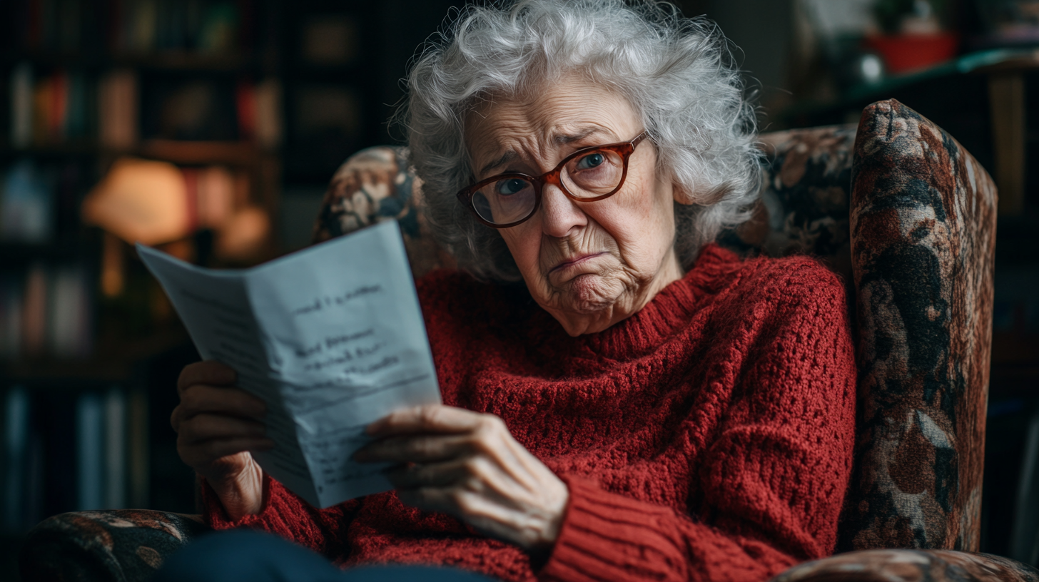 An old lady sitting on a chair | Source: Midjourney