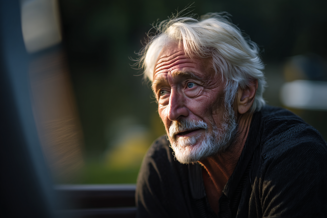 An older man talking | Source: Midjourney