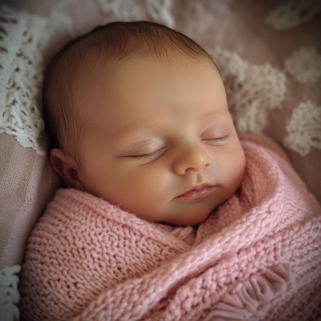 A sleeping baby girl | Source: Midjourney