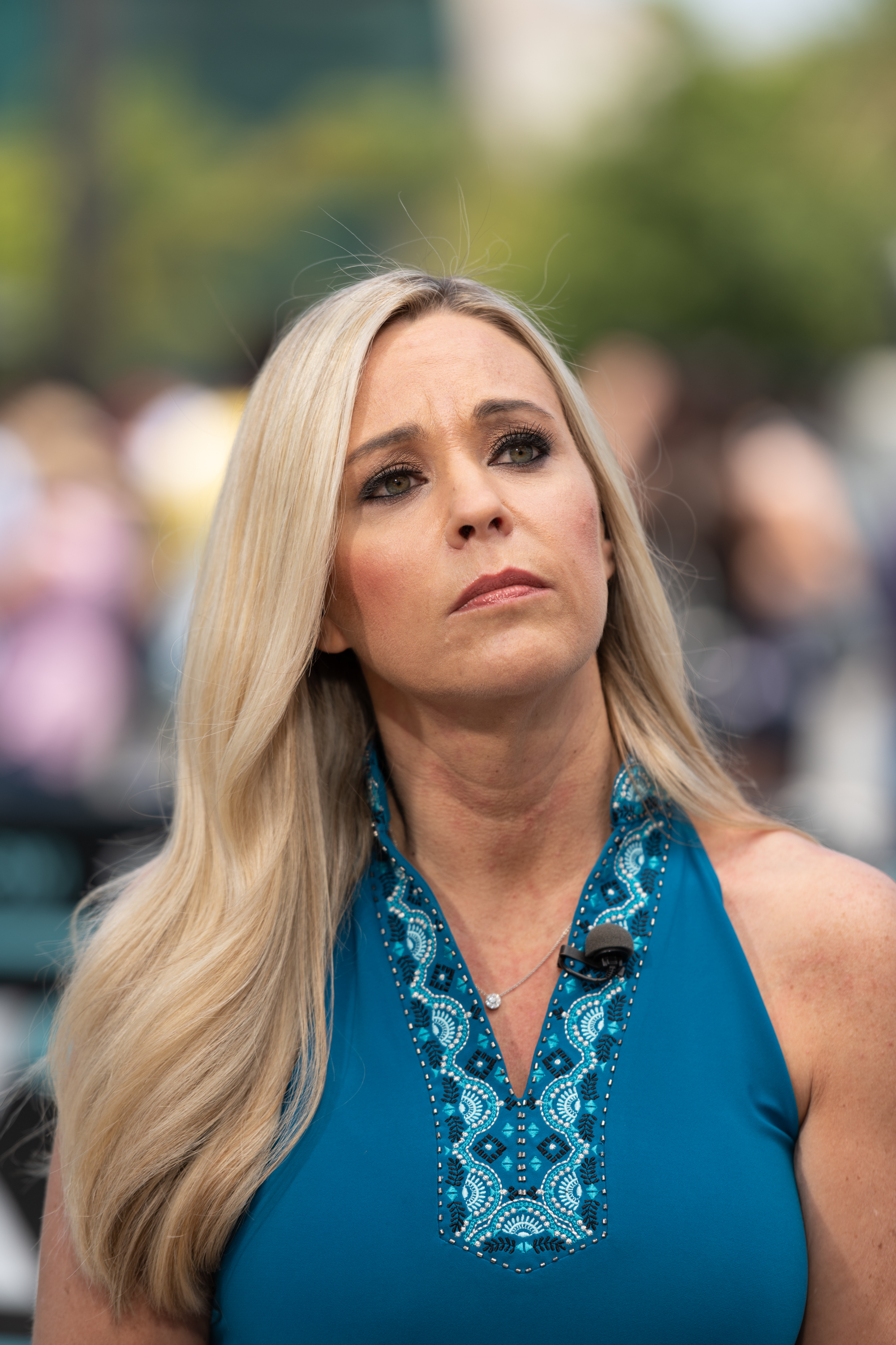 Kate Gosselin visits "Extra" at Universal Studios Hollywood on June 12, 2019 in Universal City, California. | Source: Getty Images