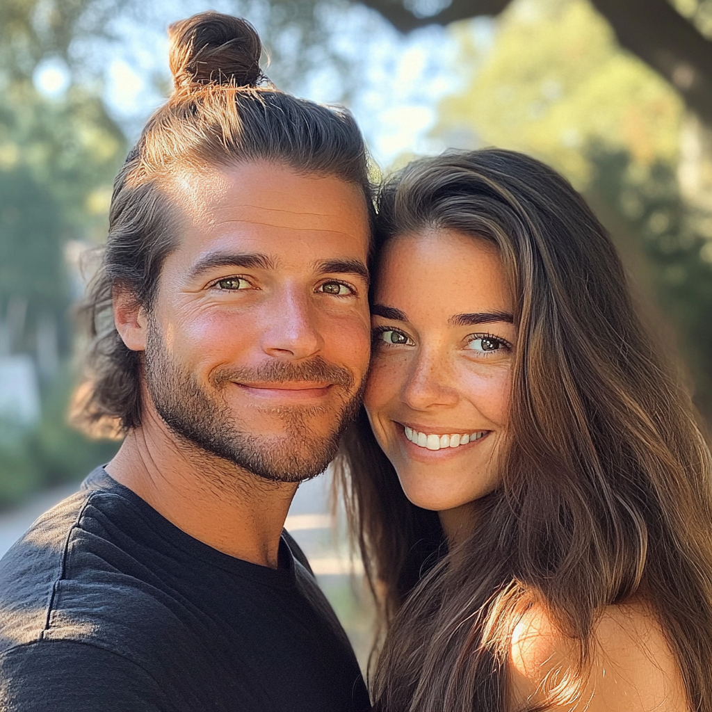 A smiling couple | Source: Midjourney