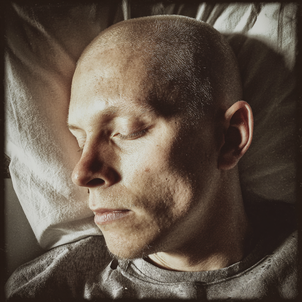 A man lying in a hospital bed | Source: Midjourney