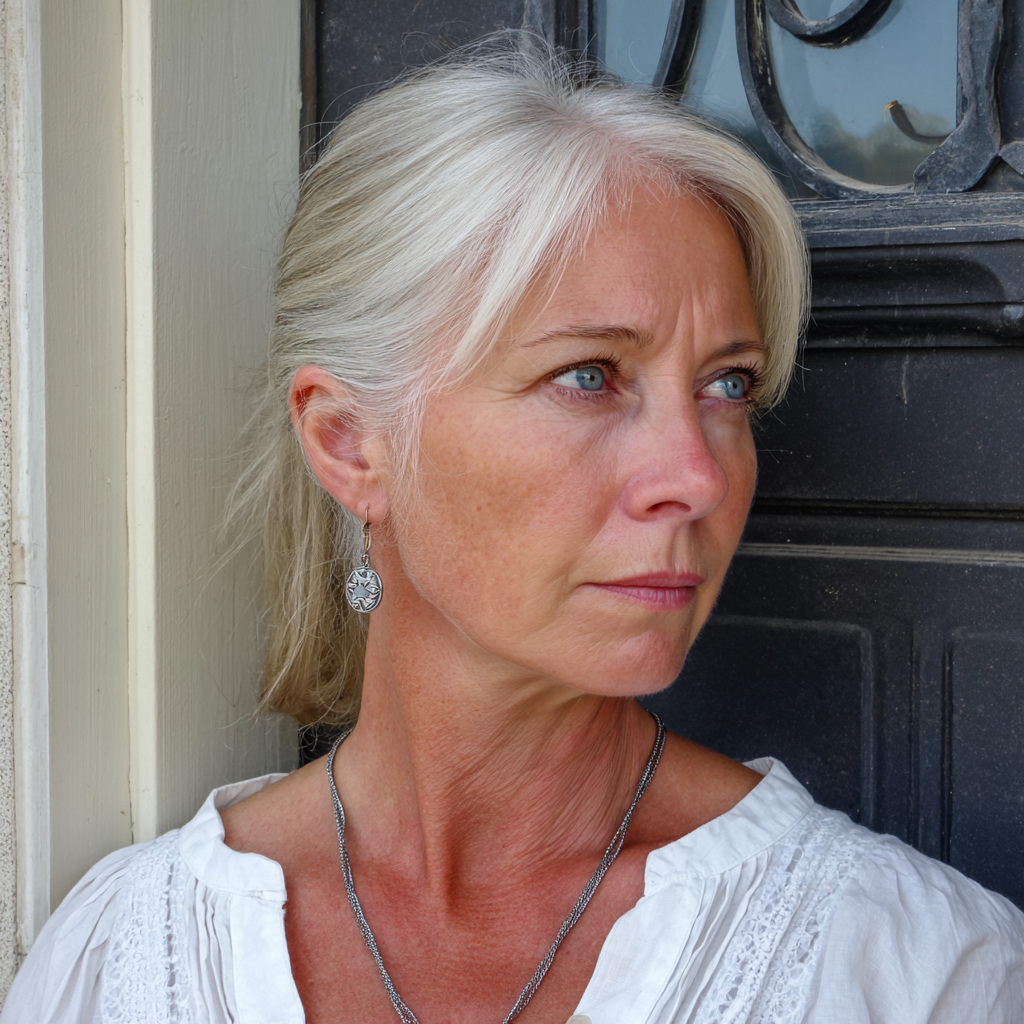 A side view of an older woman | Source: Midjourney
