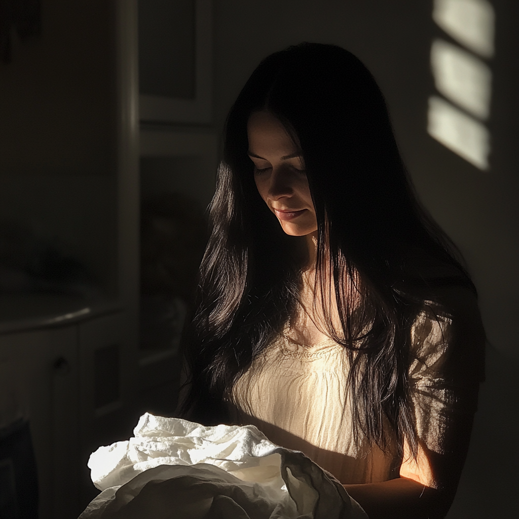 A woman doing laundry | Source: Midjourney