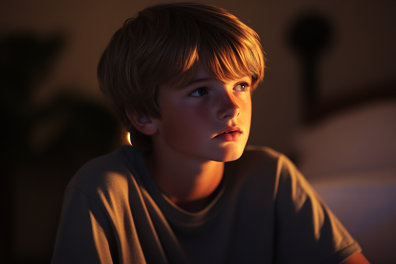 My Dad Invited My Brother and Me to His Wedding to the Woman He Cheated on Our Mom With – He Had No Idea He'd Regret It Soon 7 A boy sitting in his bedroom | Source: Midjourney