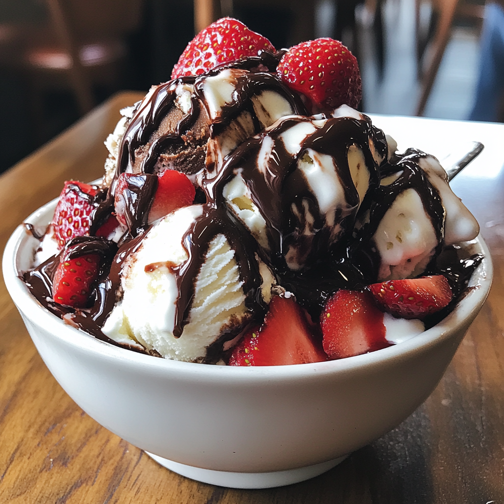 A large bowl of ice cream | Source: Midjourney