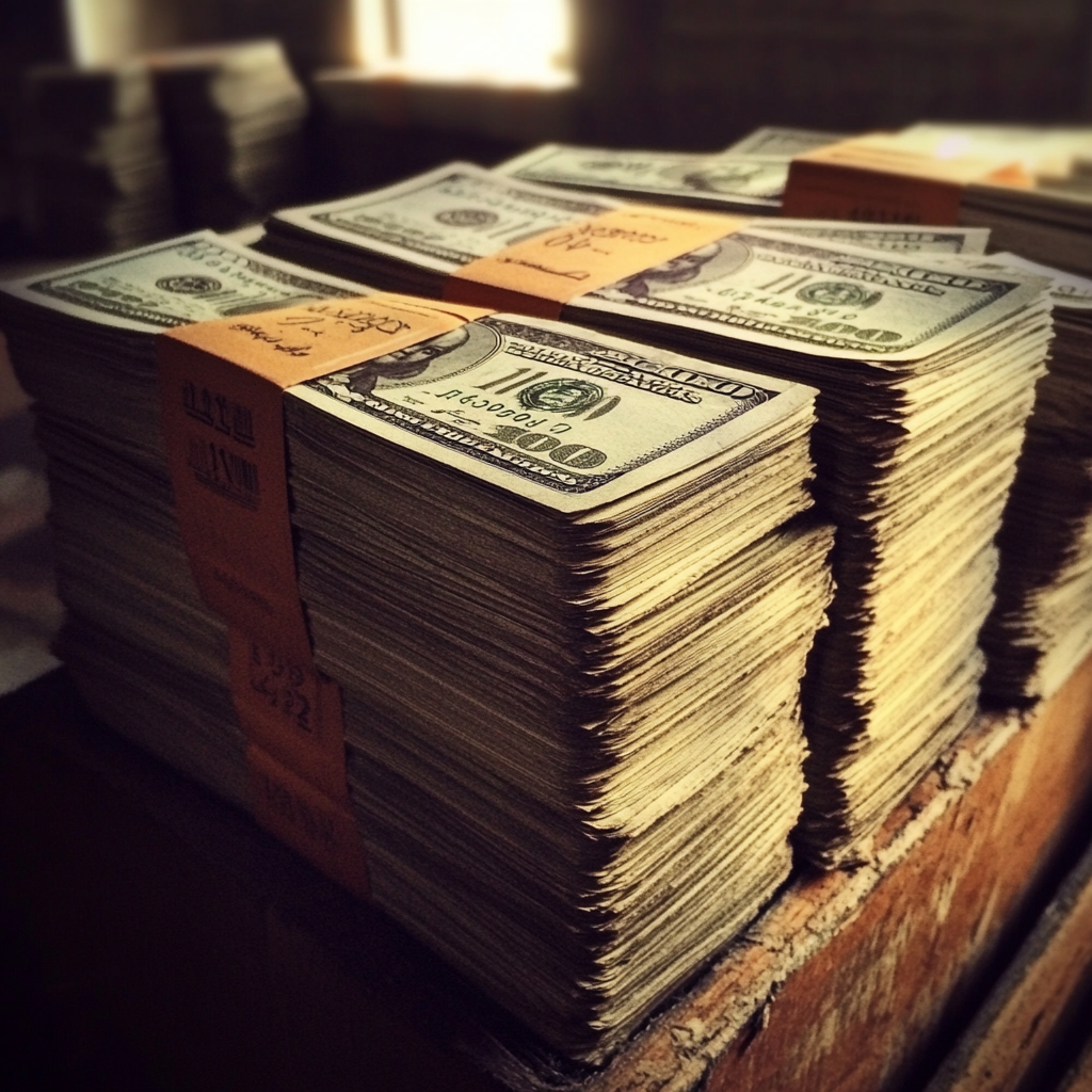 Stacks of money | Source: Midjourney