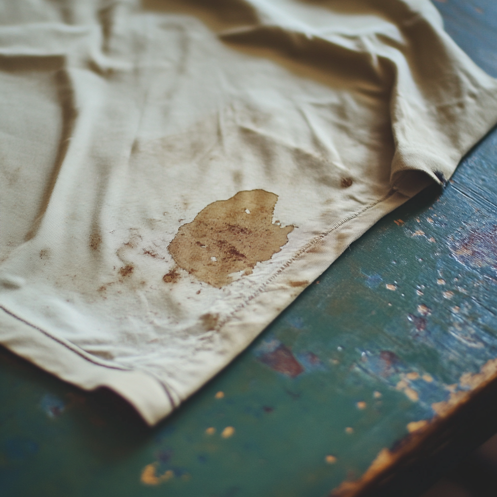 A big stain on a shirt | Source: Midjourney