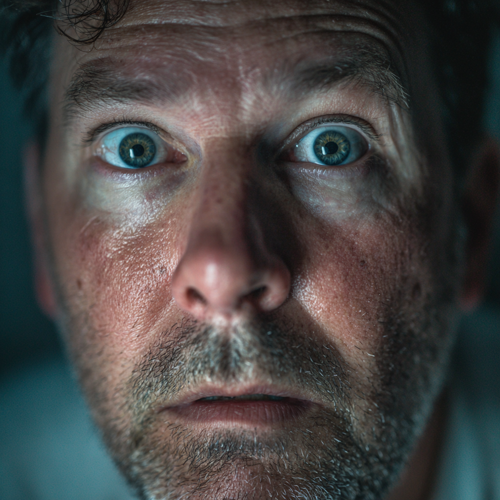 A shocked and heartbroken man | Source: Midjourney