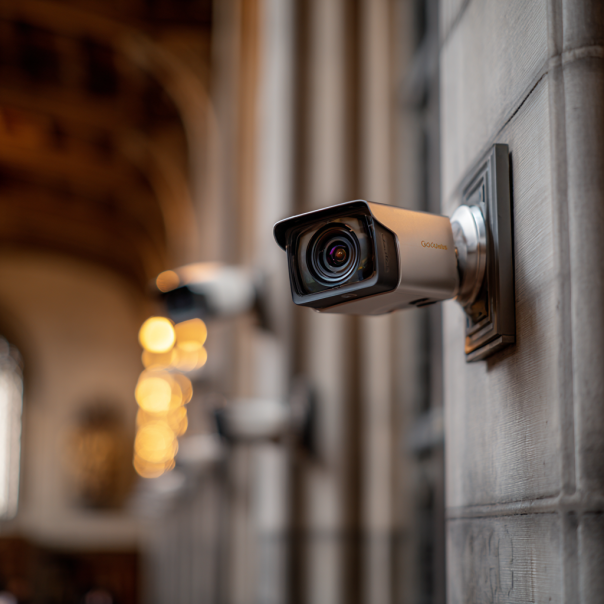 Cameras installed in a hall | Source: Midjourney