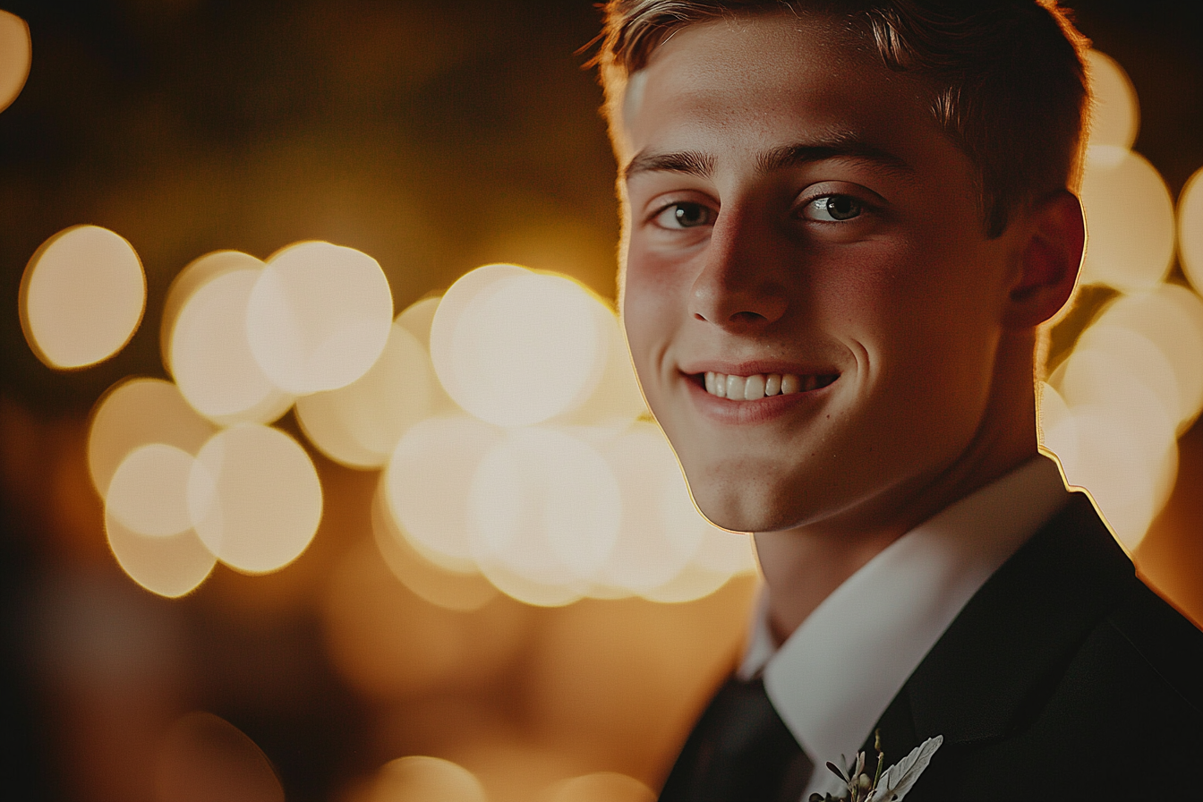 A man at his wedding reception | Source: Midjourney