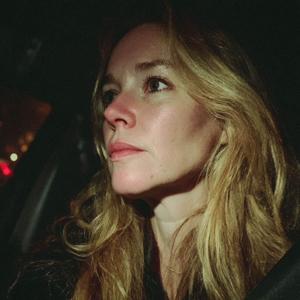 A close up of a woman driving a car | Source: Midjourney