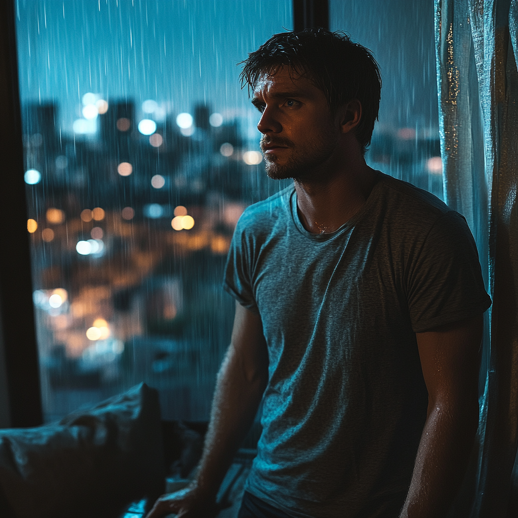 A man standing near a window | Source: Midjourney