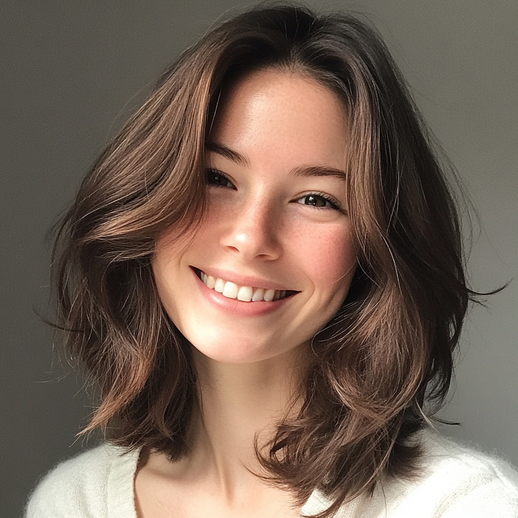 A smiling young woman | Source: Midjourney