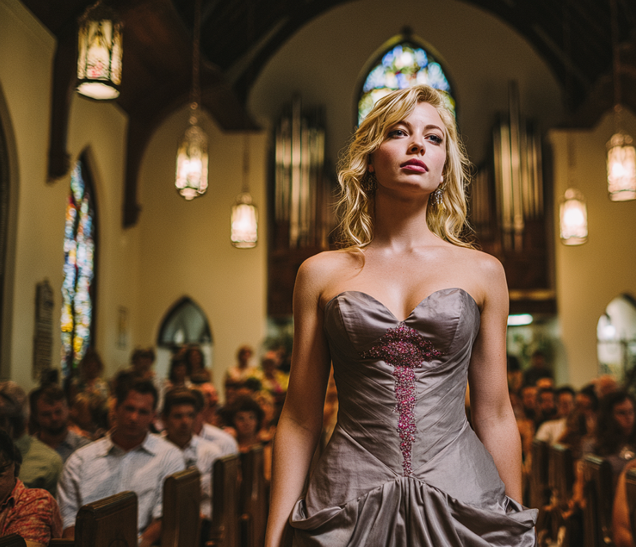 A bridesmaid glaring at someone | Source: Midjourney