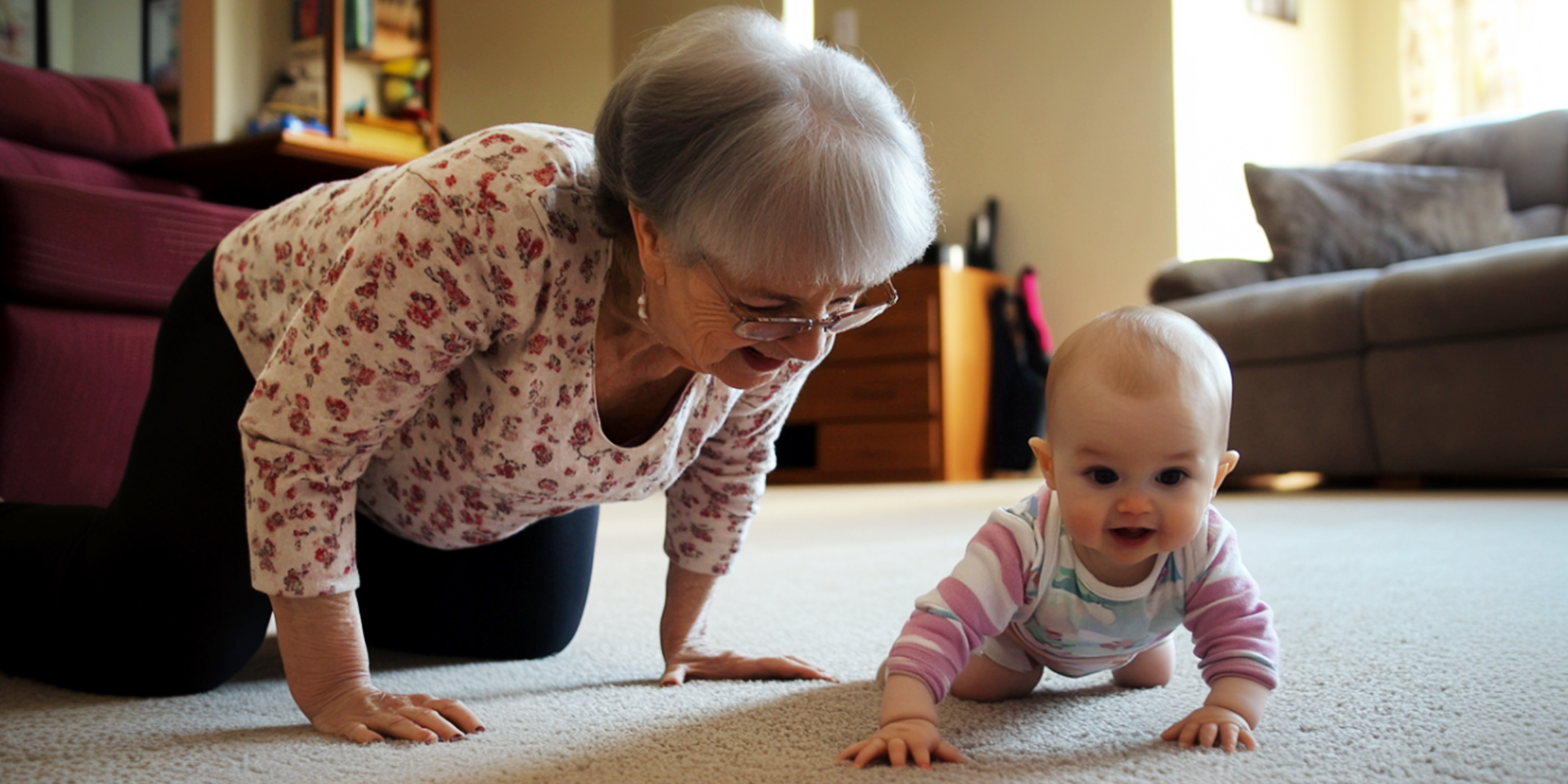 An older woman babysitting her grandchild | Source: AmoMama