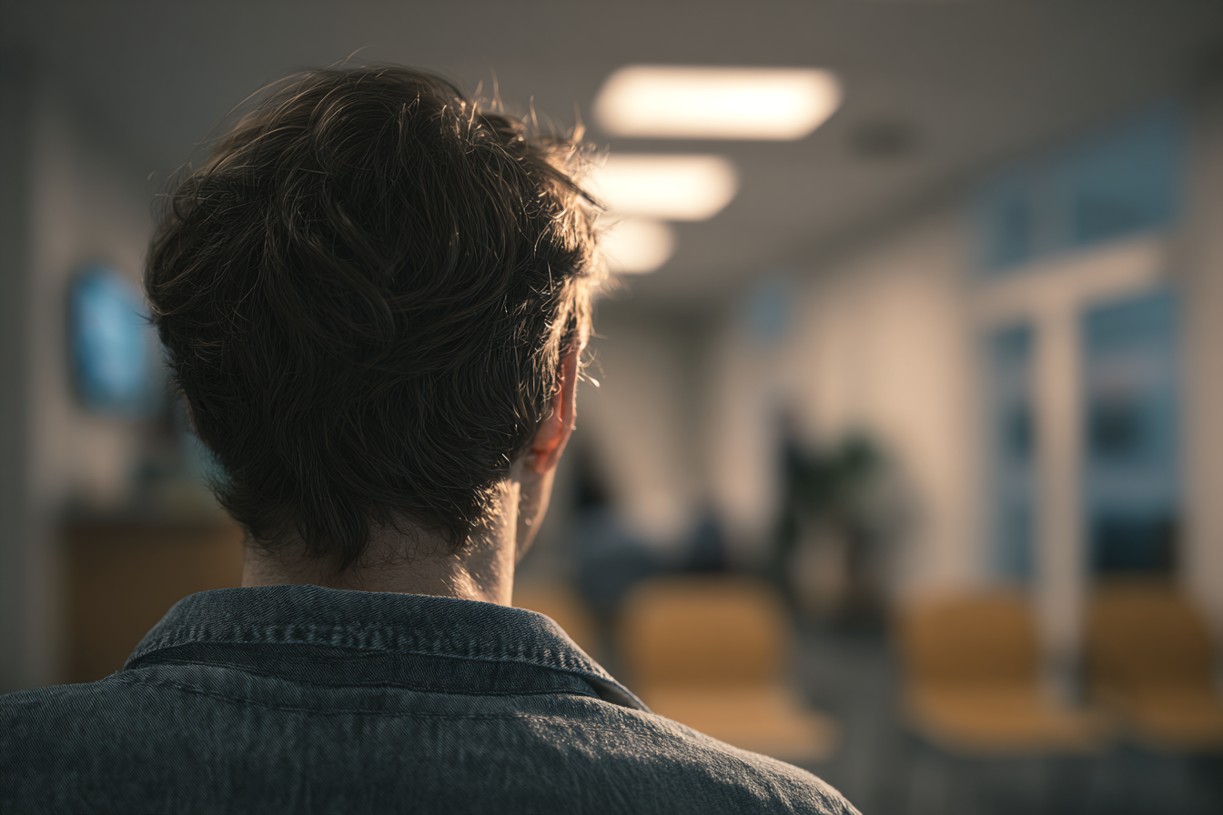 A man standing in a clinic | Source: Midjourney