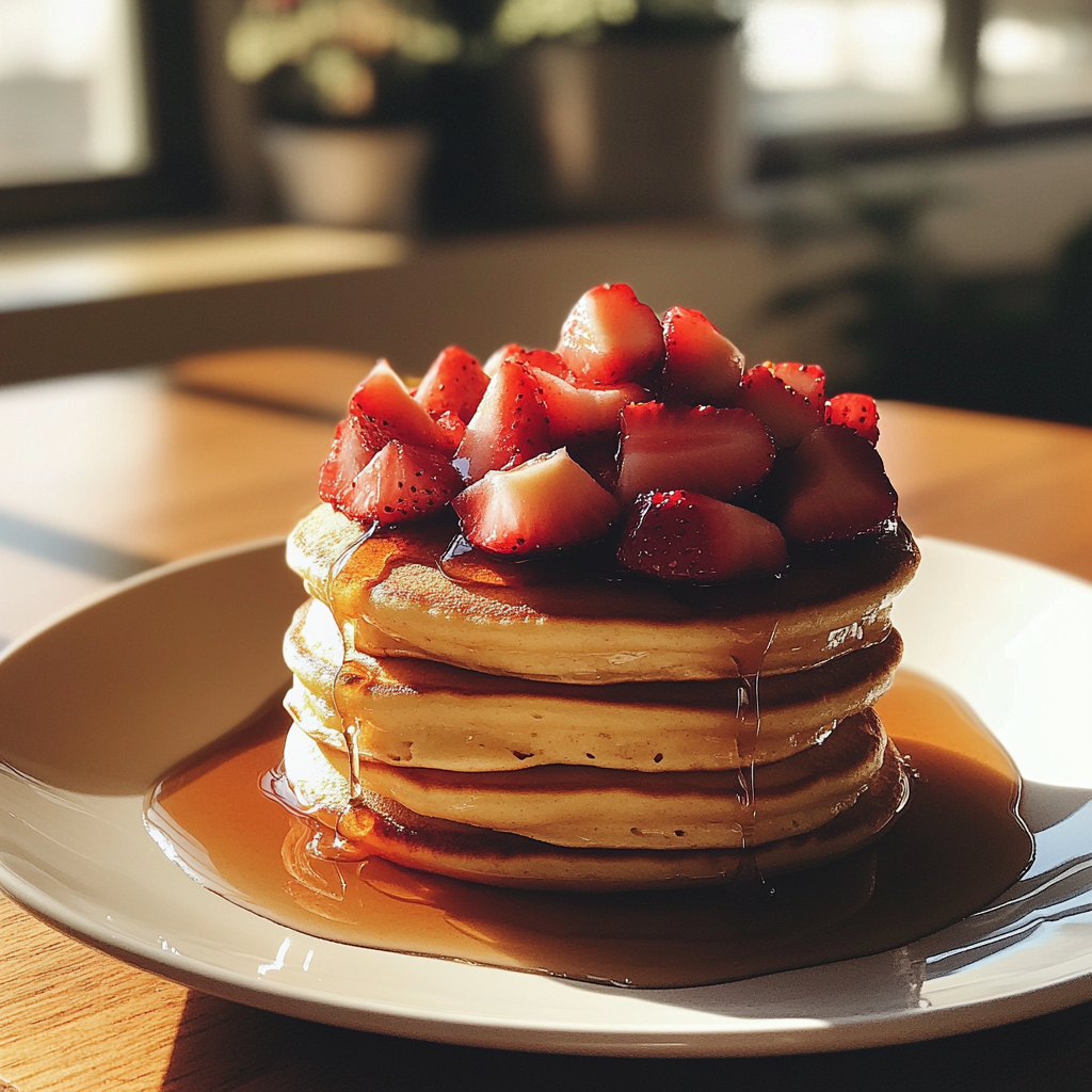 A stack of pancakes | Source: Midjourney