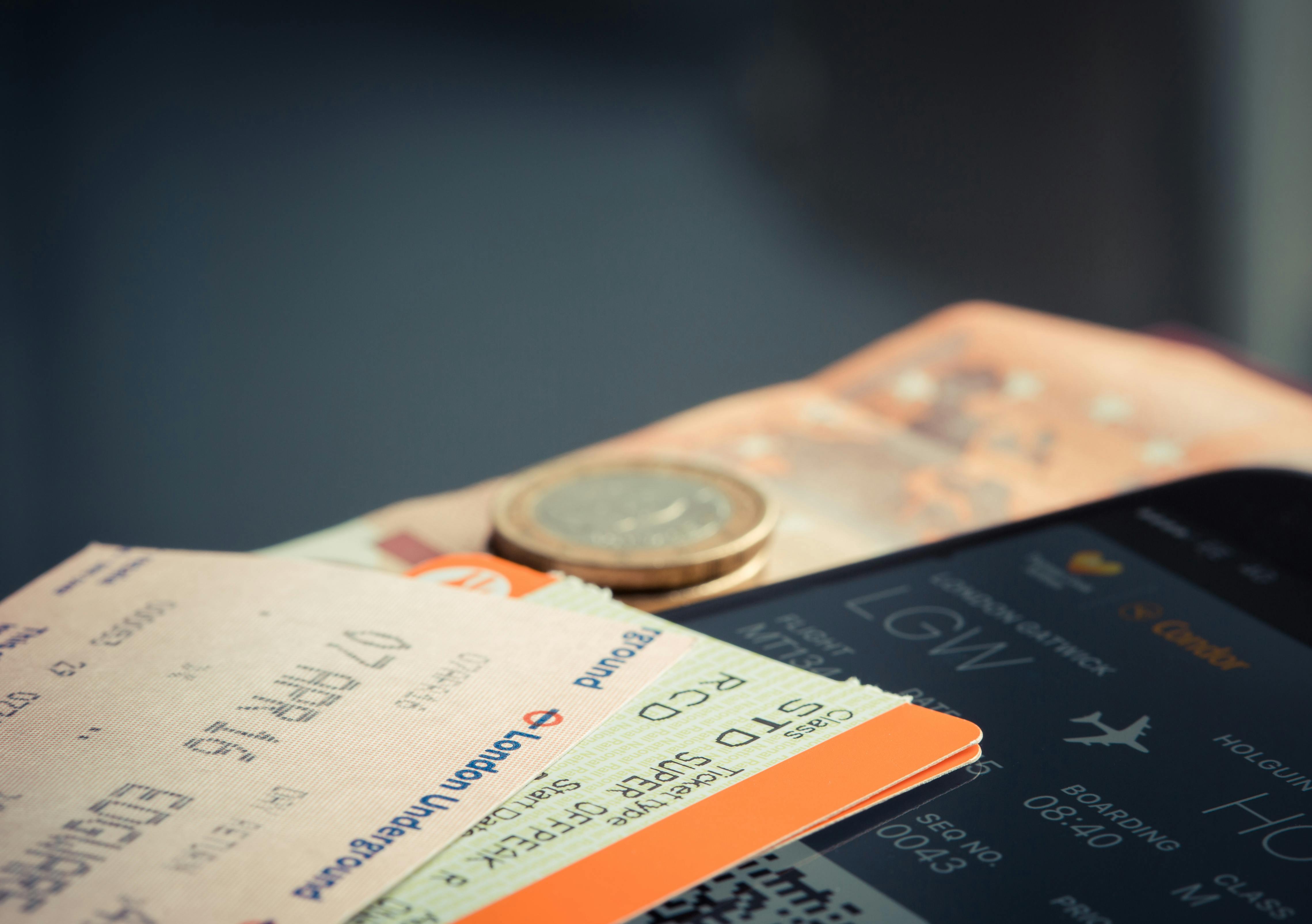 A close up of an airplane ticket | Source: Pexels