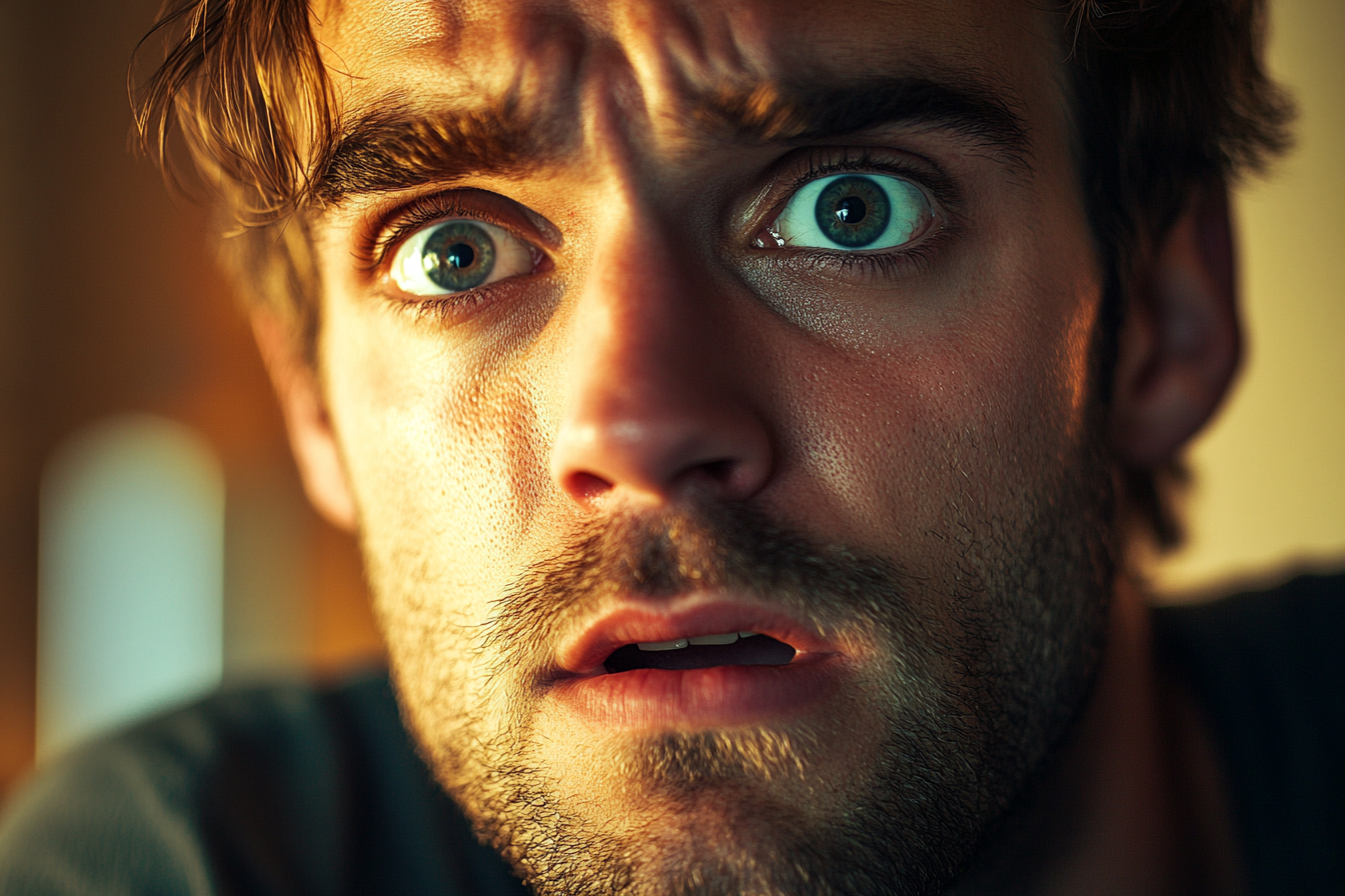 A shocked man | Source: Midjourney