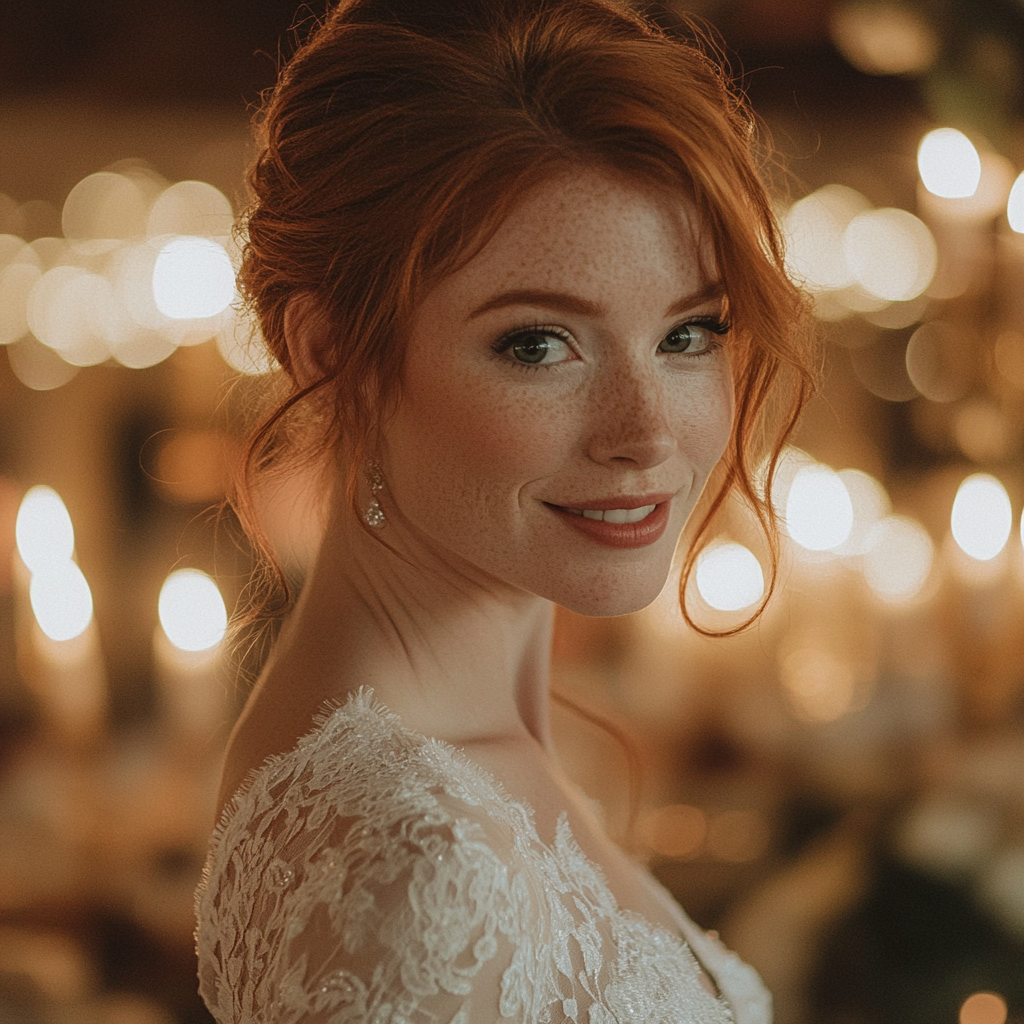 A close up of a bride | Source: Midjourney